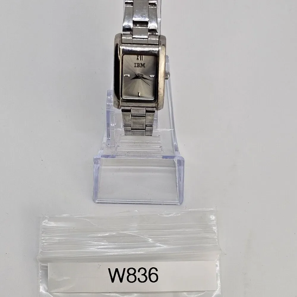 IBM Women's Watch‎ 20MM Gray Dial Gray Bracelet Band 7